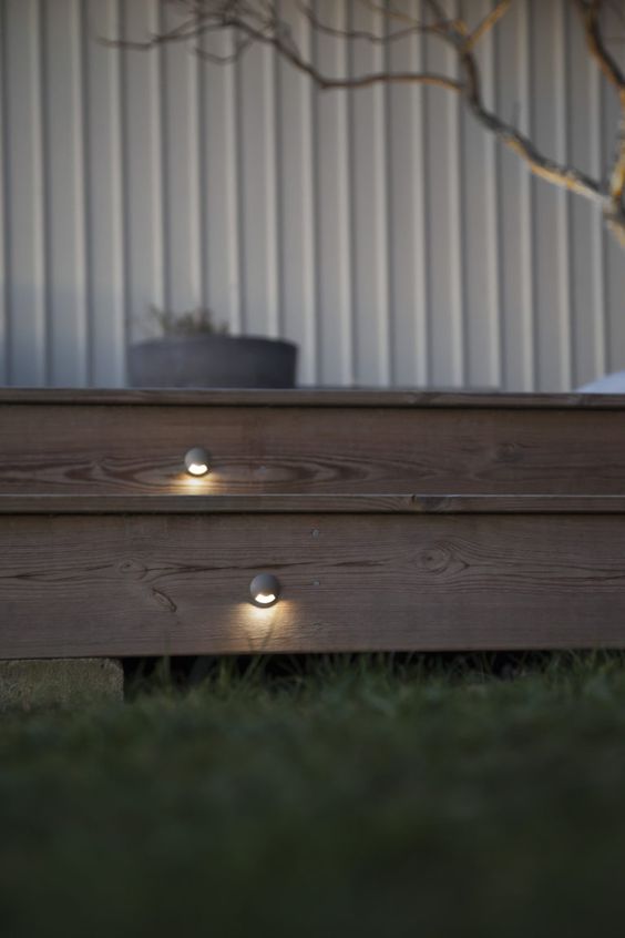deck stair lighting 8 Tips To Mix And Match Home Exterior Lights
