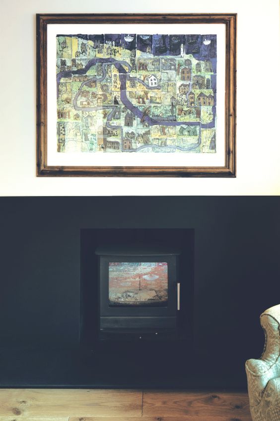 wood burning stove Extension to a Traditional Victorian Terrace House by Paul Cashin Architects