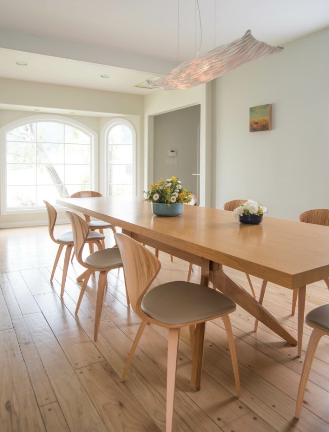 dining table 1 An Ocean Inspired Home for a Family to Grow Designed by Sarah Barnard