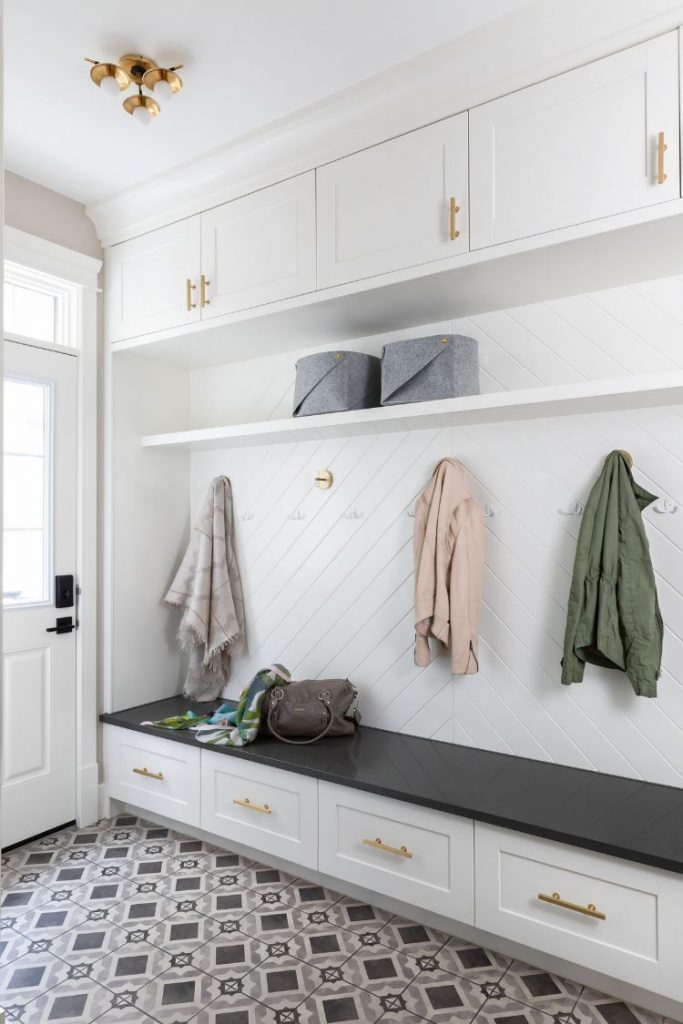 mudroom 683x1024 A Durable, Family Friendly Space by Reena Sotropa