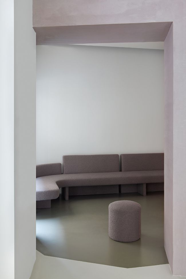 sofa and interior HOFF Store in Mallorca by Ciszak Dalmas Ferrari Studio