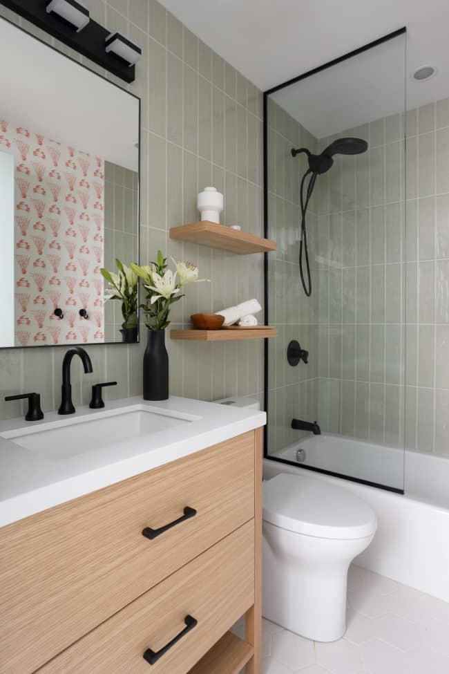 bathroom Nunnery Transformed Into a Modern Family Home by Sansa Interiors