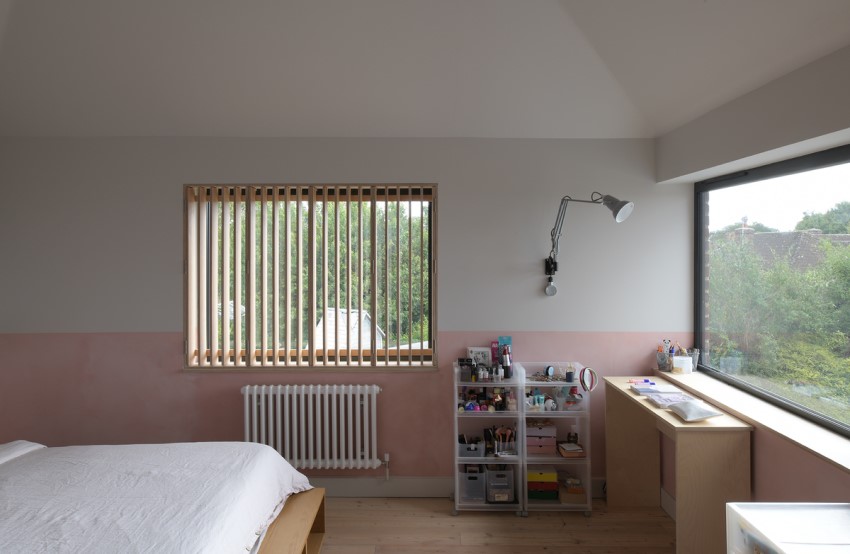 Double Height Bedroom With Ply Shutters