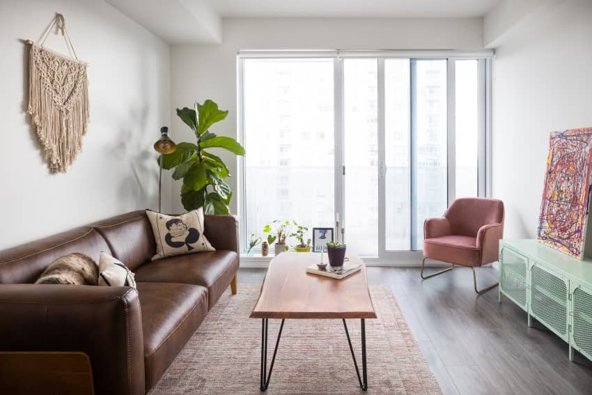 living room Contemporary Interior Design for City Condo by Sansa Interiors