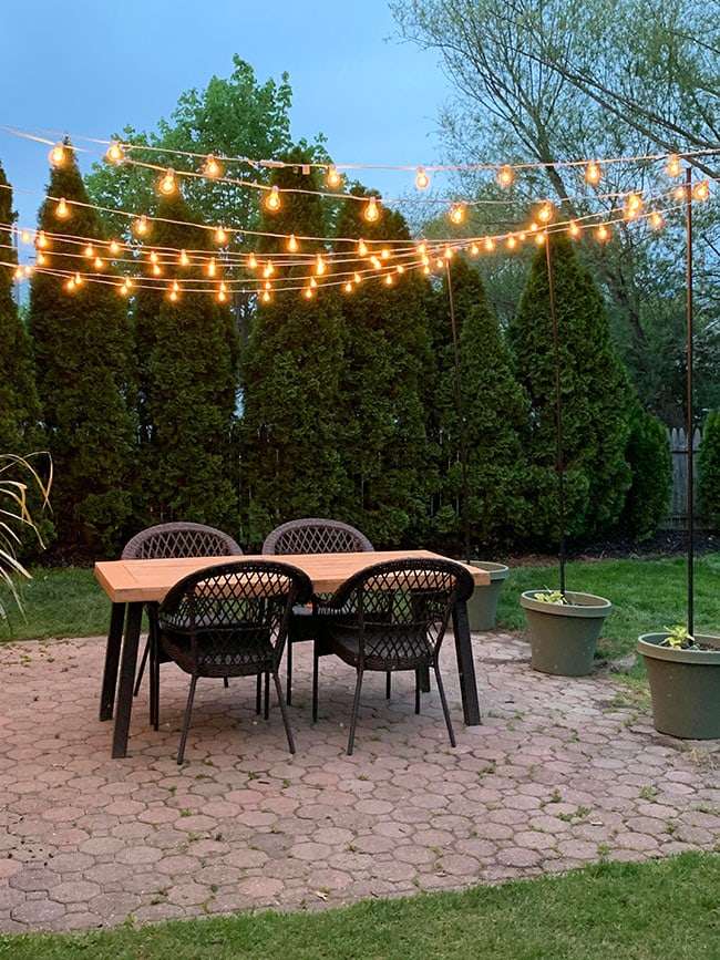 string lights in a backyard 7 Benefits Of Outdoor Lighting For Your Home