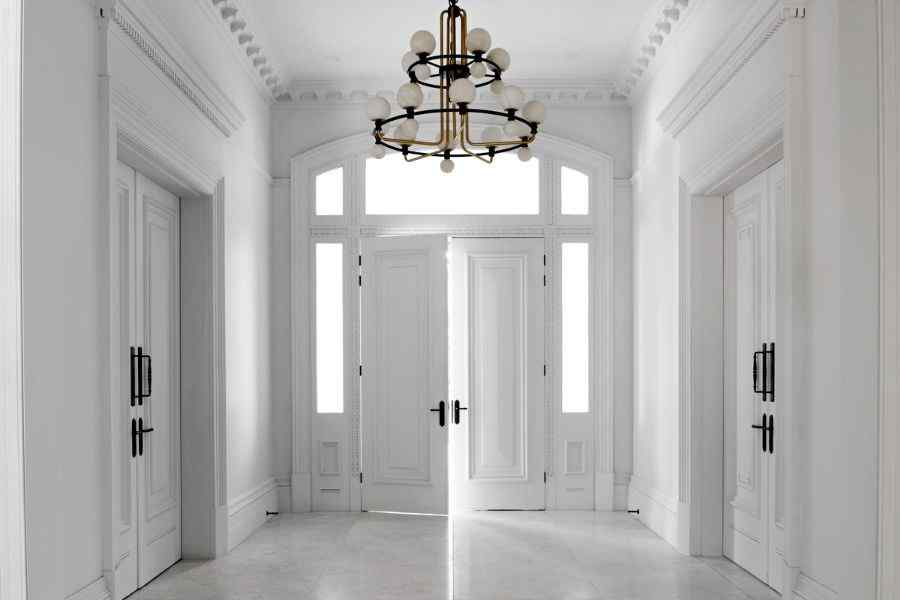 entrance lobby 19th Century Victorian Italianate Home Restoration by Embrace Architects