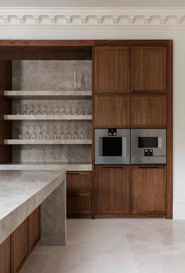 kitchen side 19th Century Victorian Italianate Home Restoration by Embrace Architects