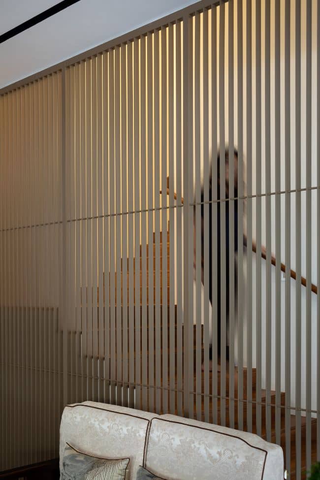 metal trellis detail Comfortable and Cozy Interior by Pi Architects