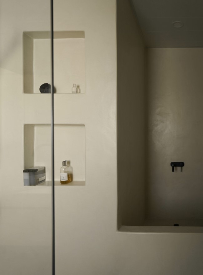 shower A Mid Century Revival of a 2 Story Apartment by JAAK