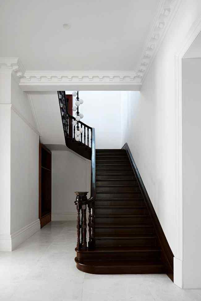 stairs 19th Century Victorian Italianate Home Restoration by Embrace Architects