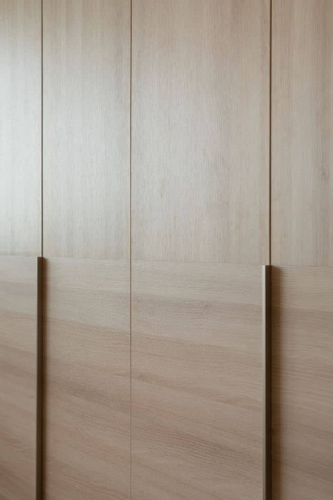 wardrobe details Comfortable and Cozy Interior by Pi Architects