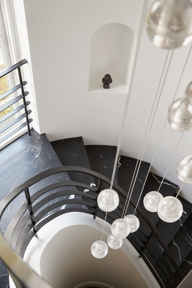 black marble treads Art Deco Delights: Transcending Time with Luxurious Home Additions