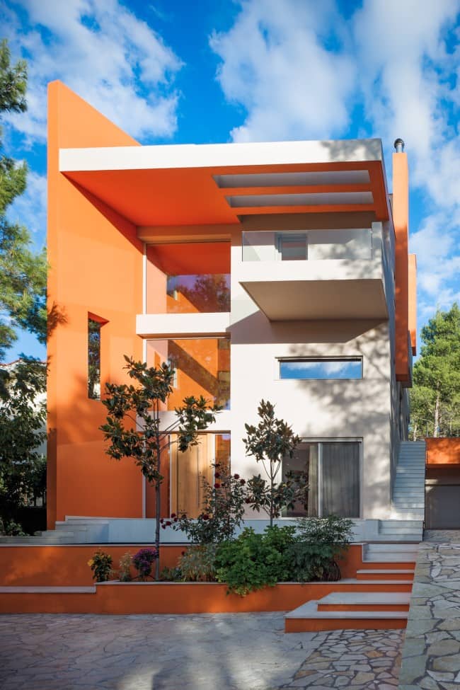 exterior 1 Architecture’s Evolution Through the Abundant Use of Bold Colors by Kipseli Architects