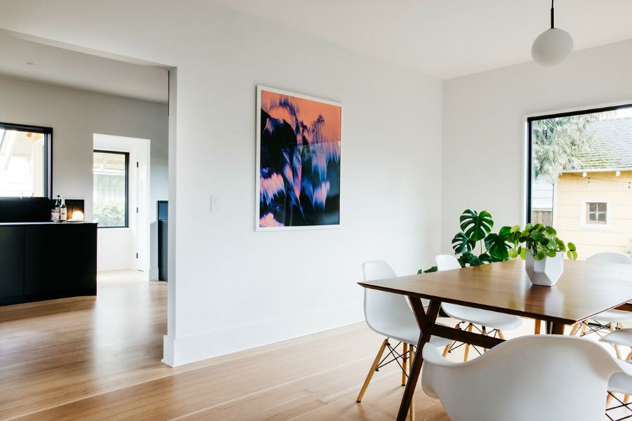 dining table 1 A Modern Whole House Renovation by Ment Architecture LLC