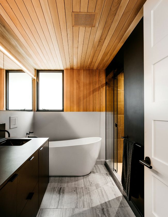 primary bathroom A Modern Whole House Renovation by Ment Architecture LLC