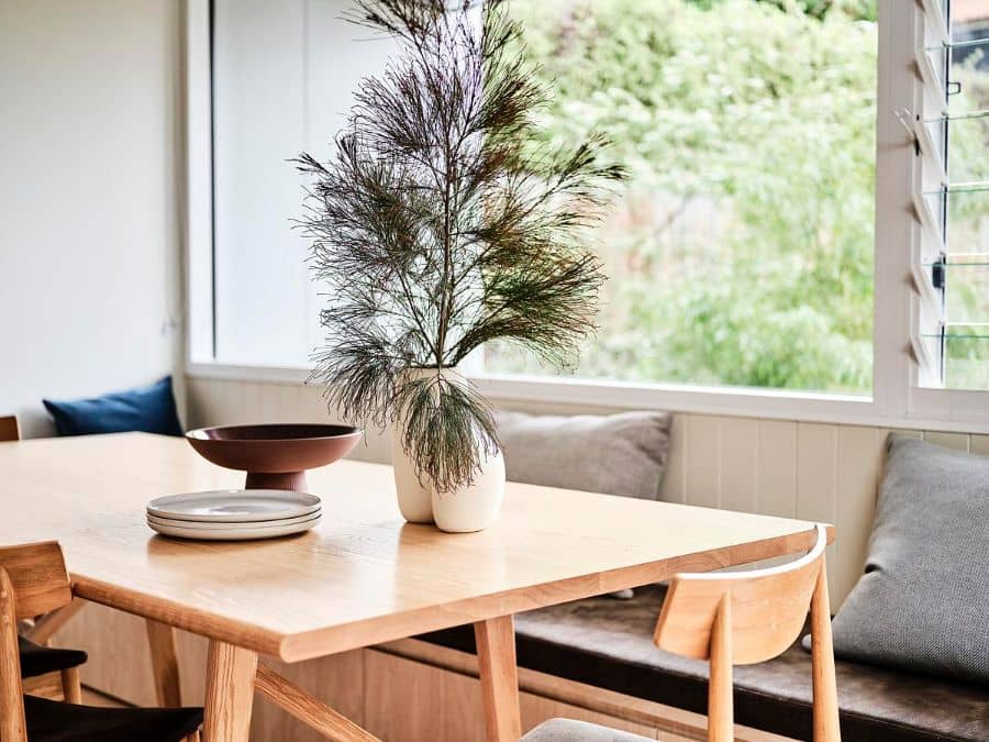 dining table 1 Refurbishment of a Double Fronted Weatherboard Residence by Dan Gayfer Design