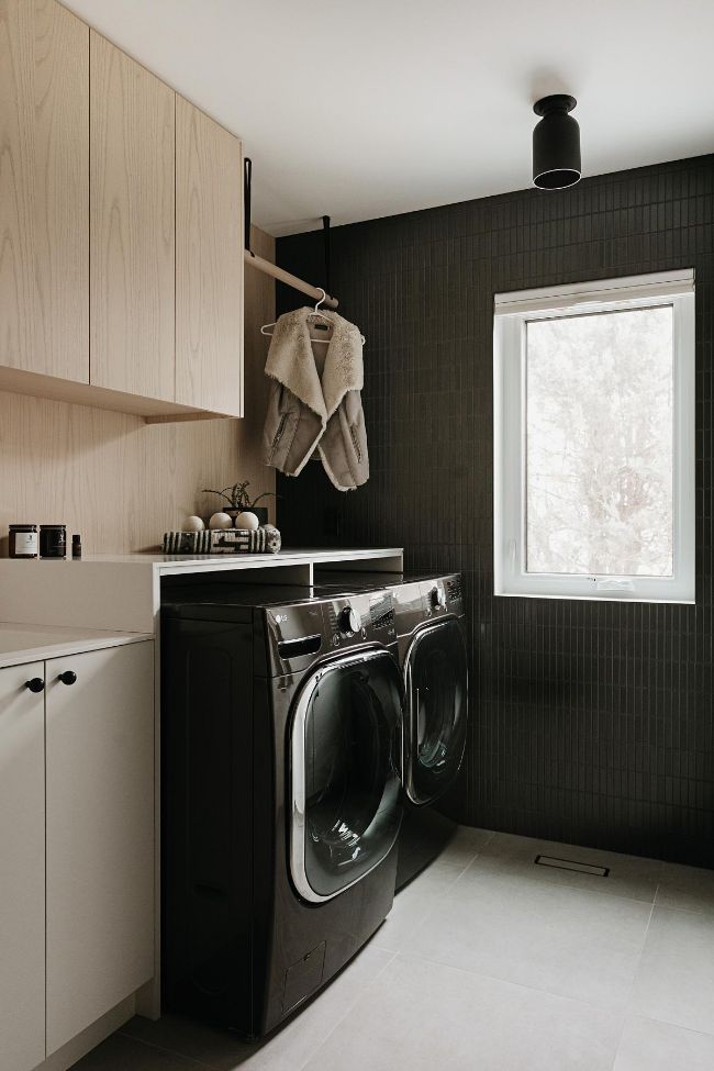 laundry room A Full Interior Demolition and Renovation by Nako Design