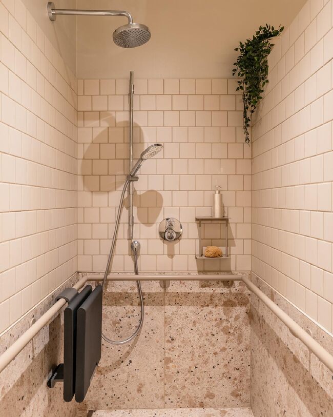 accessible shower Accessible Bathroom Design by Studio Kloek