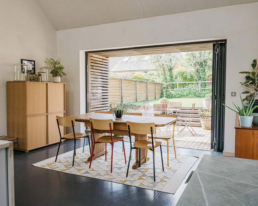 dining room An Eco Home in Wiltshires Baydons Lane Self Build Community