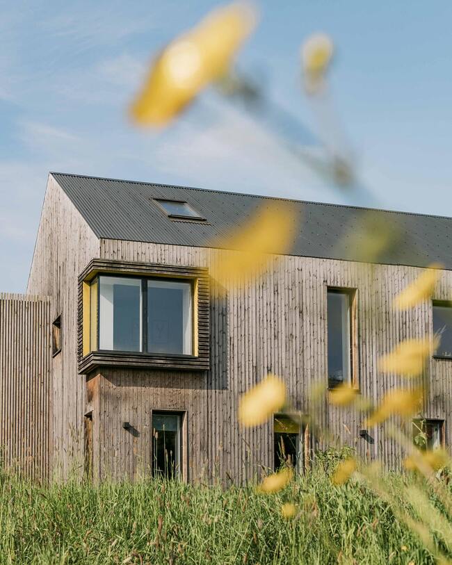 facade details 1 An Eco Home in Wiltshires Baydons Lane Self Build Community