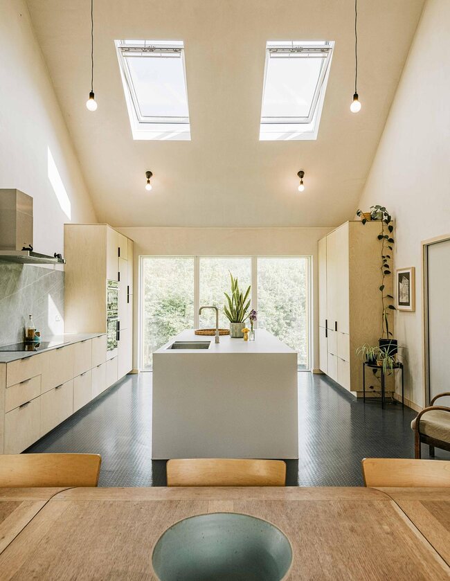 kitchen 1 An Eco Home in Wiltshires Baydons Lane Self Build Community