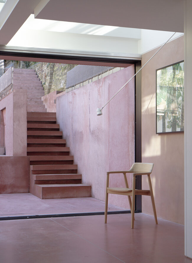 view to the garden stairs Transforming a London Townhouse into a Cohesive and Connected Home